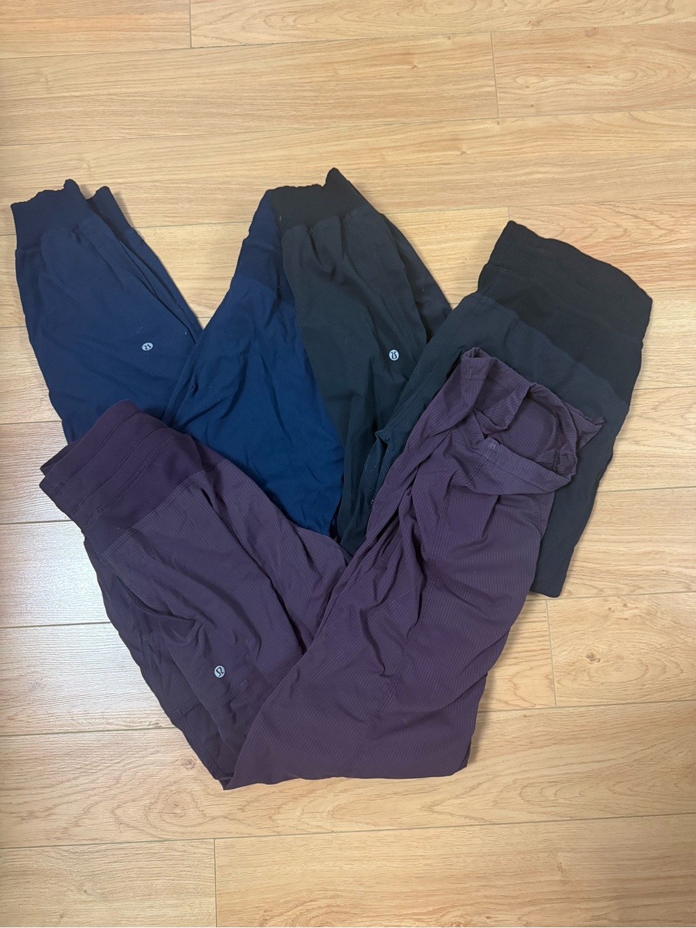 lululemon athletica studio pants size 8 - Plum, Navy, Black